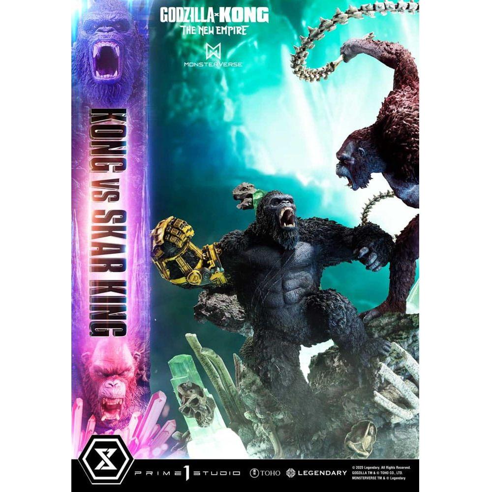 Godzilla x Kong: The New Empire Ultimate Diorama Masterline Series Statue Kong vs Skar King 104 cm - The Happy Toy Store