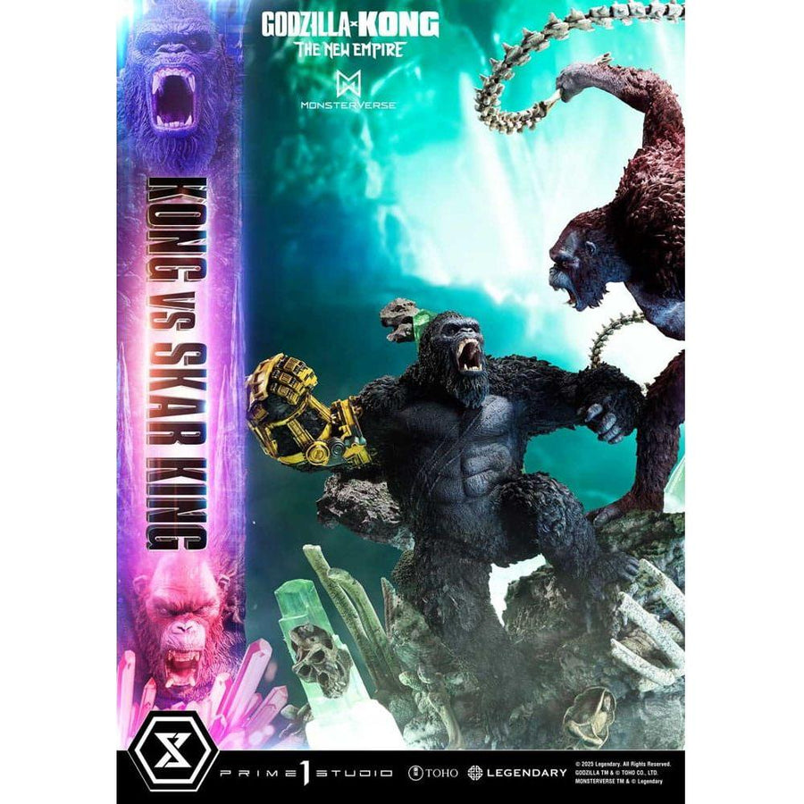 Godzilla x Kong: The New Empire Ultimate Diorama Masterline Series Statue Kong vs Skar King 104 cm - The Happy Toy Store