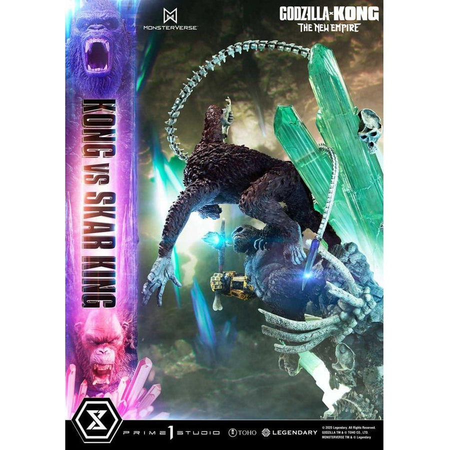 Godzilla x Kong: The New Empire Ultimate Diorama Masterline Series Statue Kong vs Skar King 104 cm - The Happy Toy Store