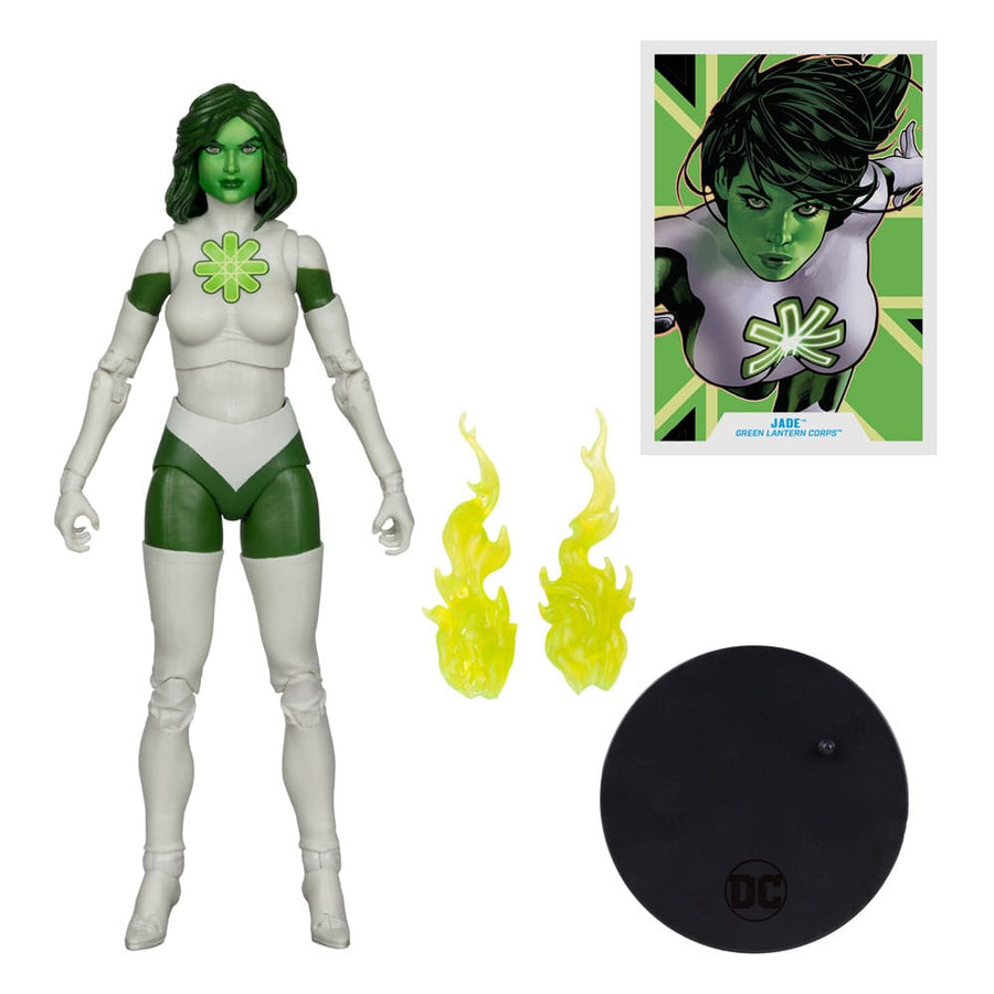 Green Latern Corps DC Multiverse Action Figure Jade (Red Platinum Edition) 17 cm - The Happy Toy Store
