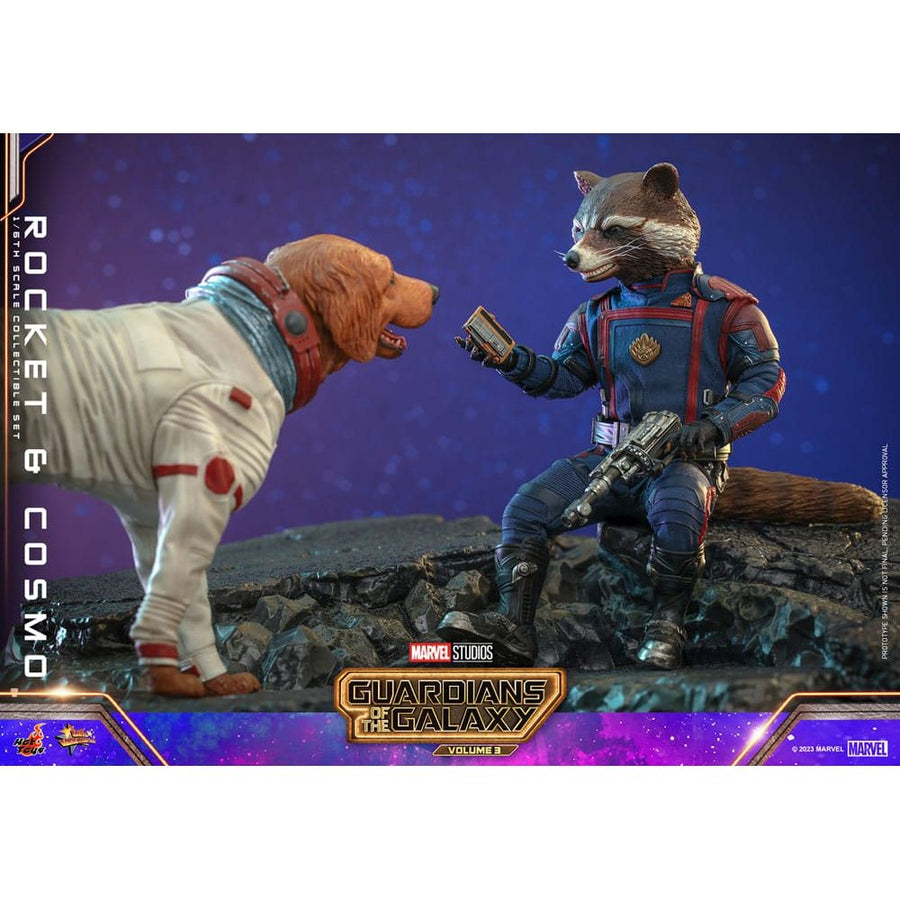 Guardians of the Galaxy Vol. 3 Movie Masterpiece Action Figuren 1/6 Rocket & Cosmo 16 cm - The Happy Toy Store