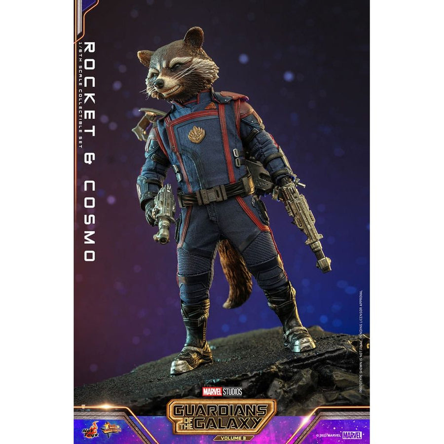 Guardians of the Galaxy Vol. 3 Movie Masterpiece Action Figuren 1/6 Rocket & Cosmo 16 cm - The Happy Toy Store