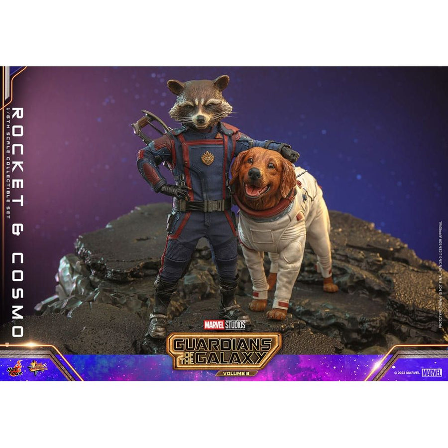 Guardians of the Galaxy Vol. 3 Movie Masterpiece Action Figuren 1/6 Rocket & Cosmo 16 cm - The Happy Toy Store