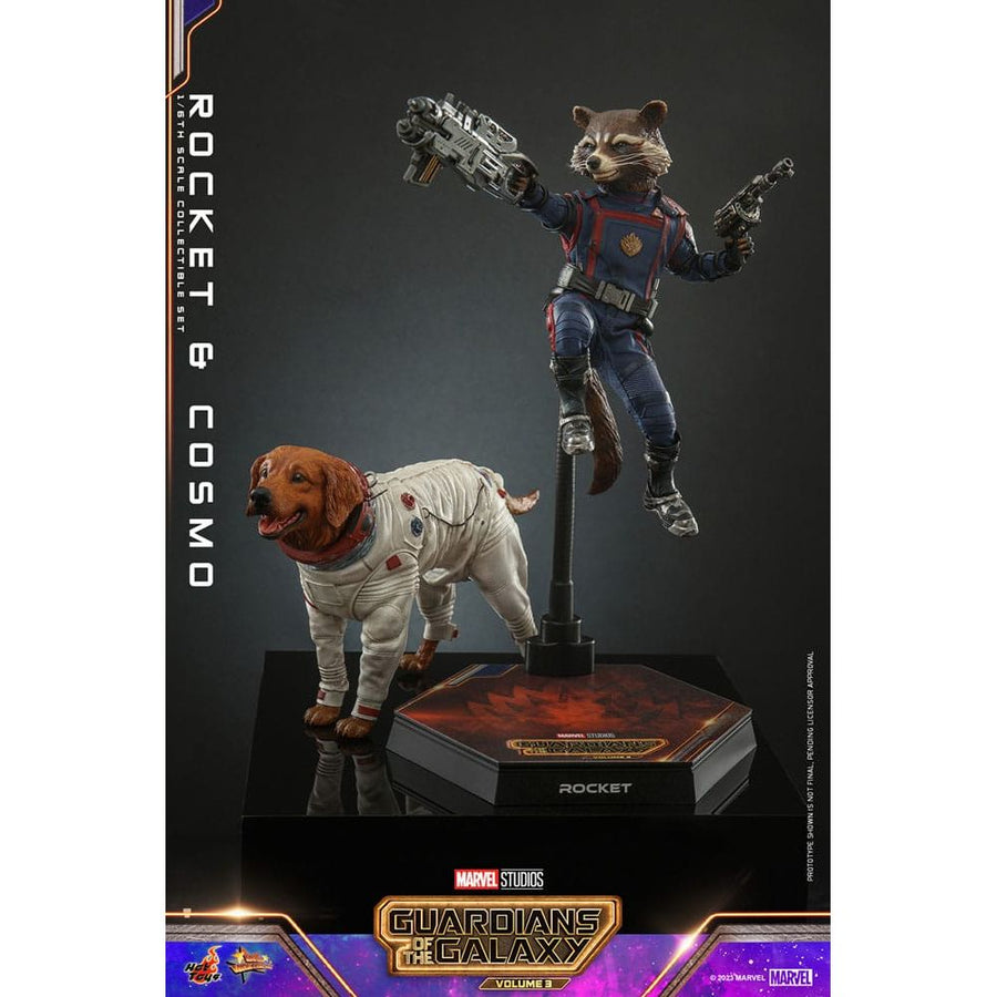 Guardians of the Galaxy Vol. 3 Movie Masterpiece Action Figuren 1/6 Rocket & Cosmo 16 cm - The Happy Toy Store