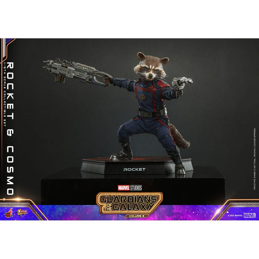 Guardians of the Galaxy Vol. 3 Movie Masterpiece Action Figuren 1/6 Rocket & Cosmo 16 cm - The Happy Toy Store
