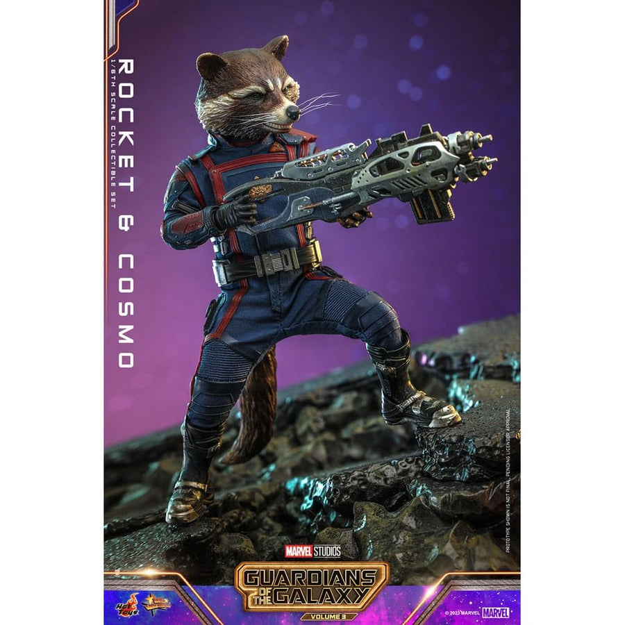 Guardians of the Galaxy Vol. 3 Movie Masterpiece Action Figuren 1/6 Rocket & Cosmo 16 cm - The Happy Toy Store