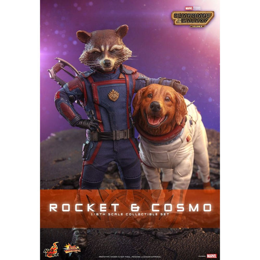 Guardians of the Galaxy Vol. 3 Movie Masterpiece Action Figuren 1/6 Rocket & Cosmo 16 cm - The Happy Toy Store