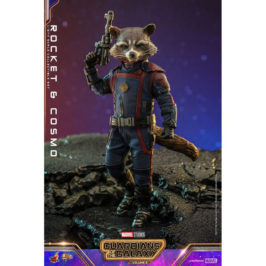 Guardians of the Galaxy Vol. 3 Movie Masterpiece Action Figuren 1/6 Rocket & Cosmo 16 cm - The Happy Toy Store