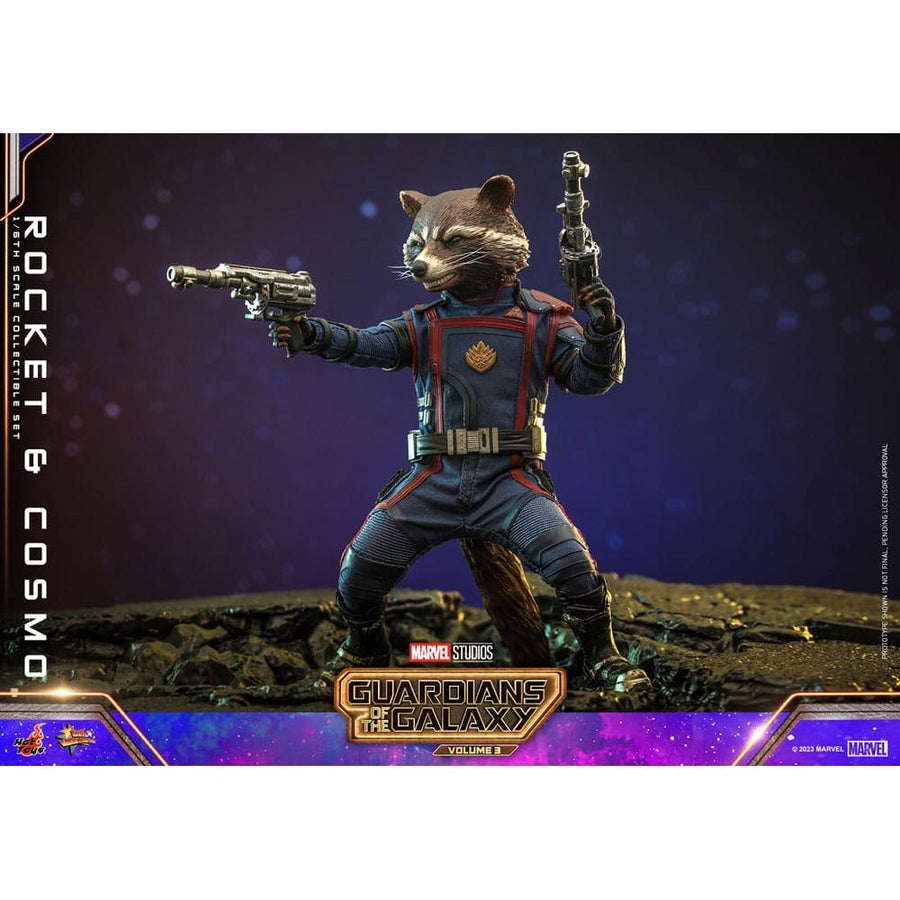 Guardians of the Galaxy Vol. 3 Movie Masterpiece Action Figuren 1/6 Rocket & Cosmo 16 cm - The Happy Toy Store