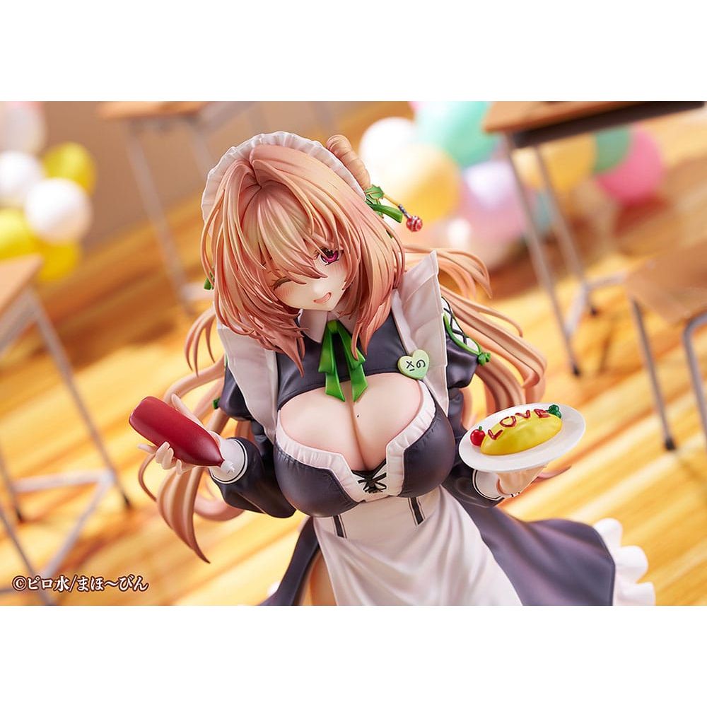 Hanikami Kanojo PVC Statue 1/6 Maid Maison Hanikami Kanojo Sano Hiiragi 20 cm - The Happy Toy Store