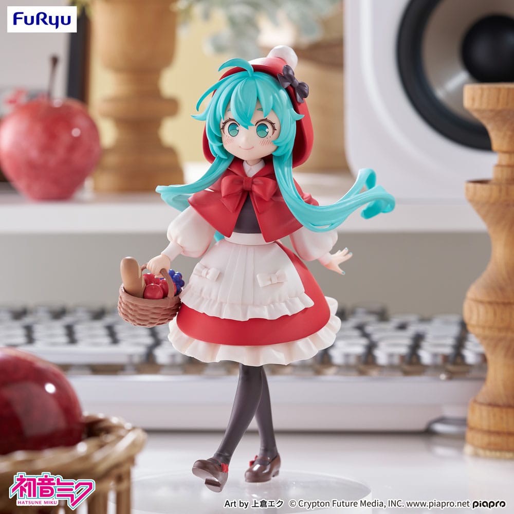 Hatsune Miku Desktop Fairy PVC Statue Hatsune Miku Little red riding hood Ver. 16 cm - The Happy Toy Store