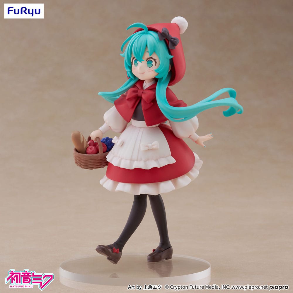 Hatsune Miku Desktop Fairy PVC Statue Hatsune Miku Little red riding hood Ver. 16 cm - The Happy Toy Store