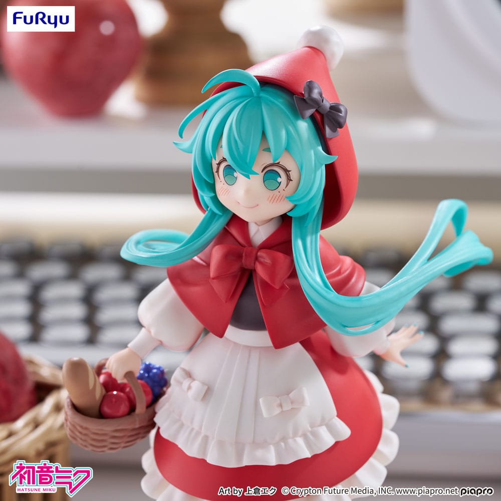 Hatsune Miku Desktop Fairy PVC Statue Hatsune Miku Little red riding hood Ver. 16 cm - The Happy Toy Store