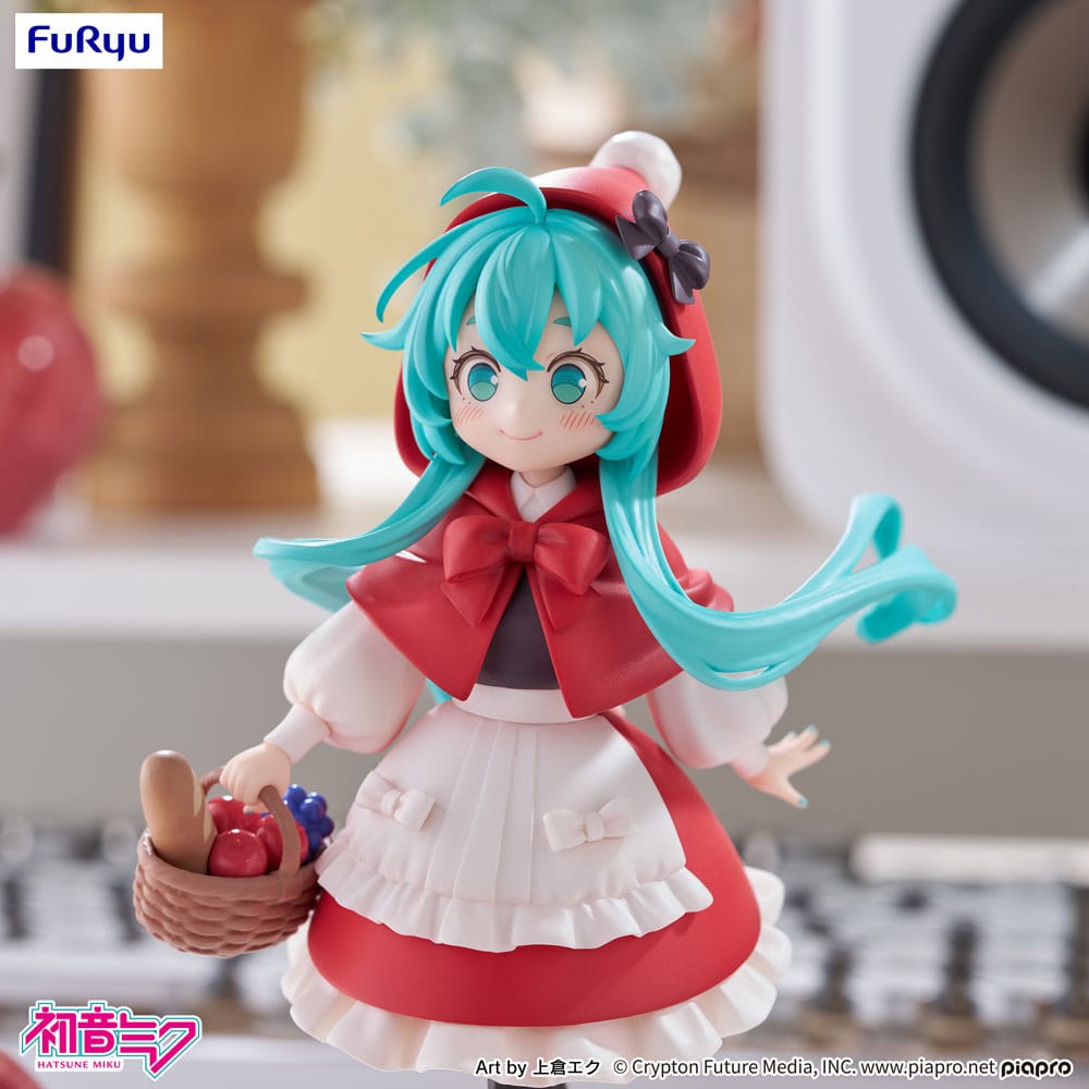 Hatsune Miku Desktop Fairy PVC Statue Hatsune Miku Little red riding hood Ver. 16 cm - The Happy Toy Store