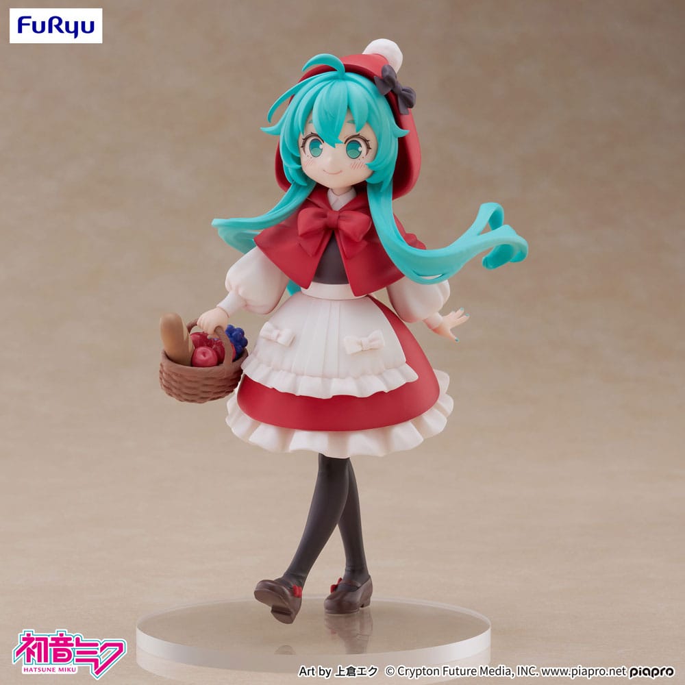 Hatsune Miku Desktop Fairy PVC Statue Hatsune Miku Little red riding hood Ver. 16 cm - The Happy Toy Store