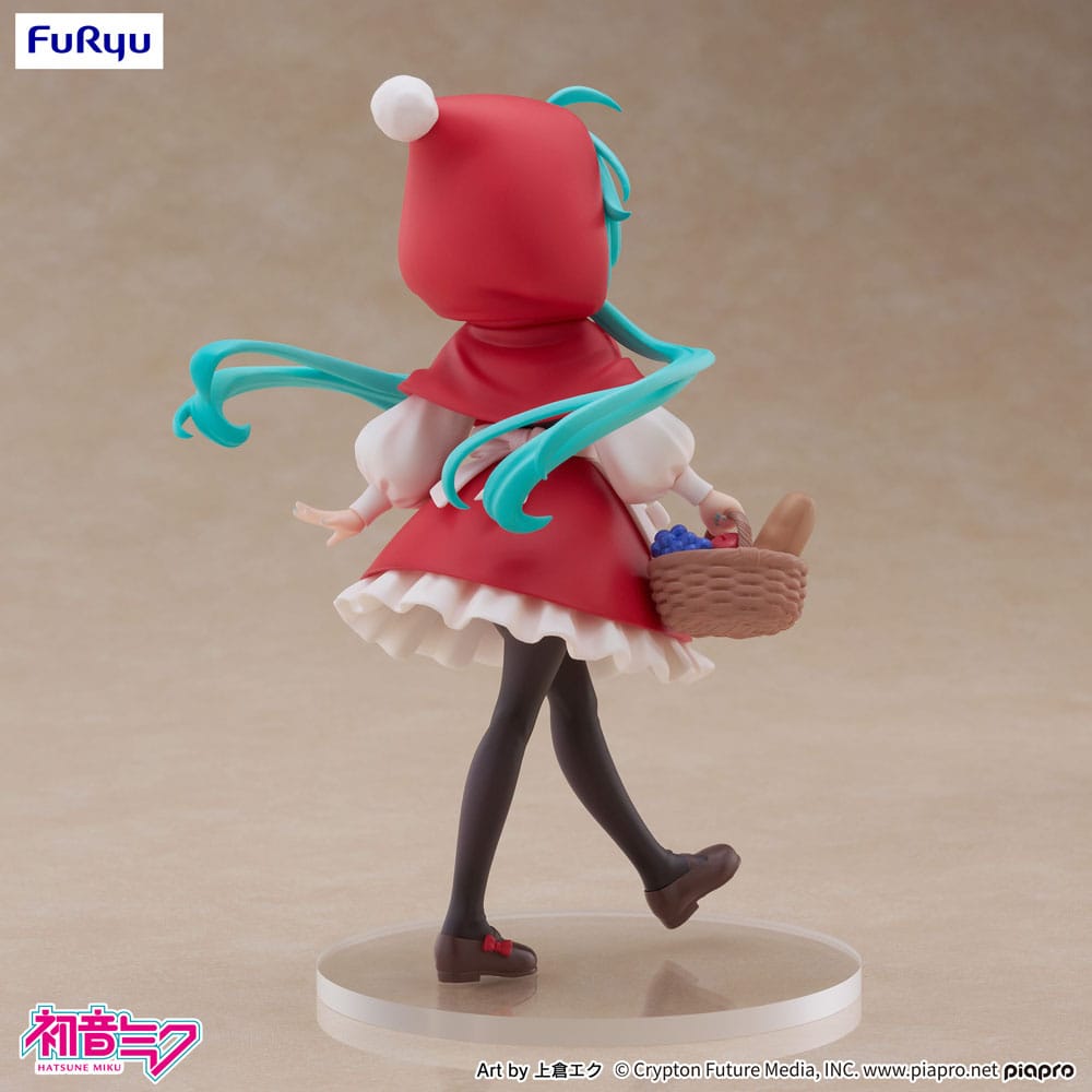 Hatsune Miku Desktop Fairy PVC Statue Hatsune Miku Little red riding hood Ver. 16 cm - The Happy Toy Store