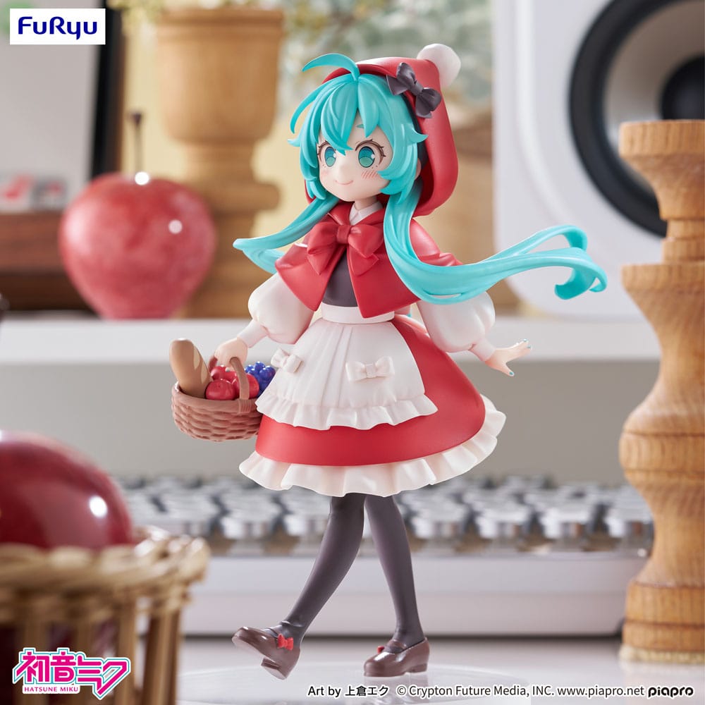 Hatsune Miku Desktop Fairy PVC Statue Hatsune Miku Little red riding hood Ver. 16 cm - The Happy Toy Store