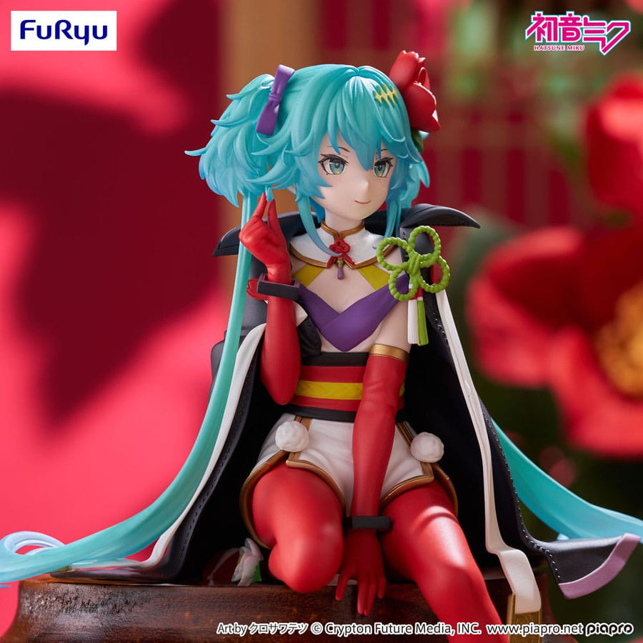 Hatsune Miku Noodle Stopper PVC Statue Flower Fairy Camellia 15 cm - The Happy Toy Store