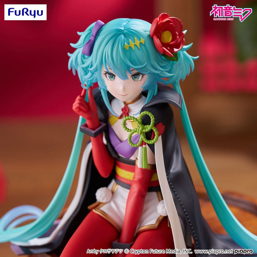 Hatsune Miku Noodle Stopper PVC Statue Flower Fairy Camellia 15 cm - The Happy Toy Store