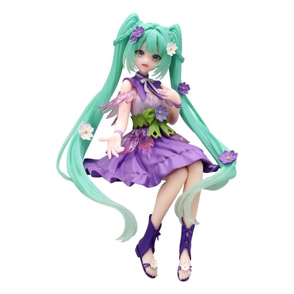 Hatsune Miku Noodle Stopper PVC Statue Flower Fairy Cosmos Purple Color Ver. 14 cm - The Happy Toy Store