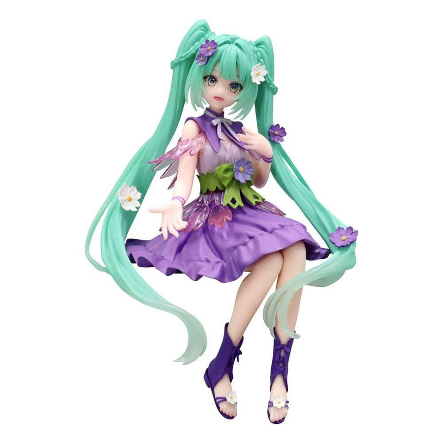 Hatsune Miku Noodle Stopper PVC Statue Flower Fairy Cosmos Purple Color Ver. 14 cm - The Happy Toy Store