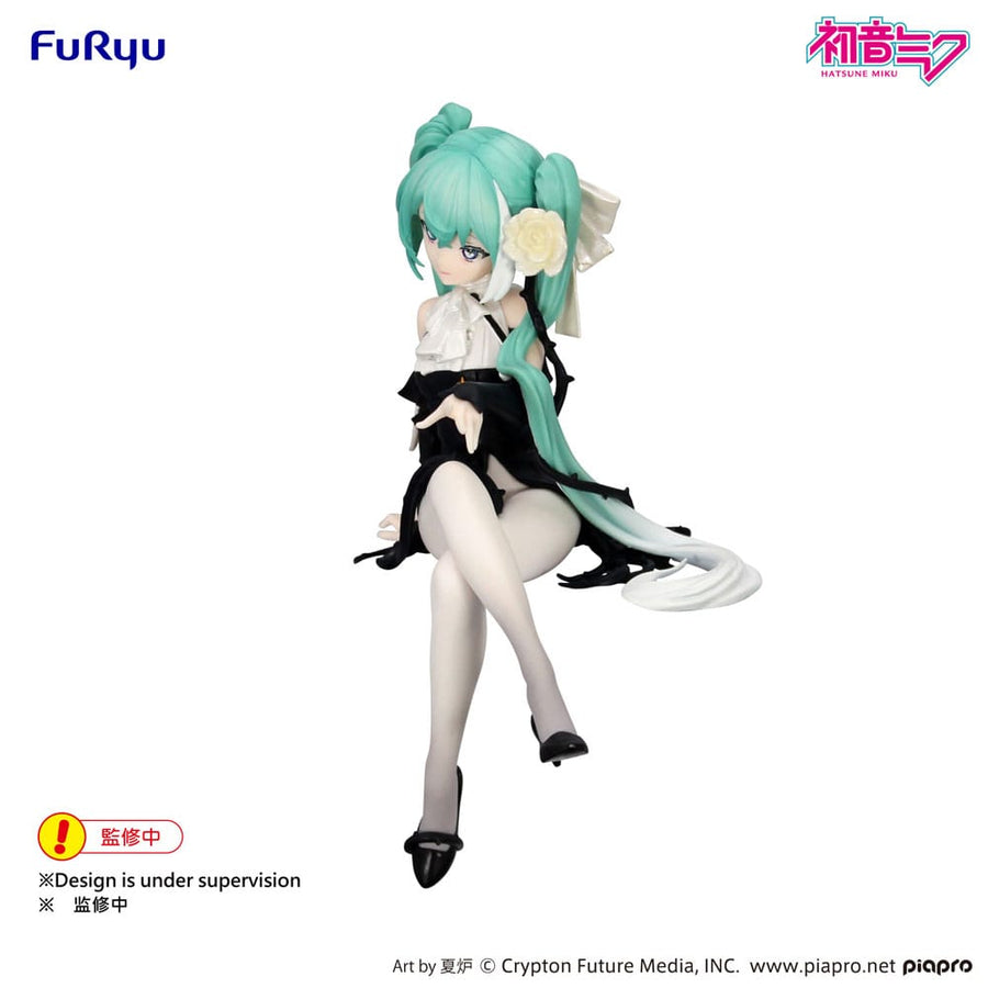 Hatsune Miku Noodle Stopper PVC Statue Flower Fairy White Rose 14 cm - The Happy Toy Store