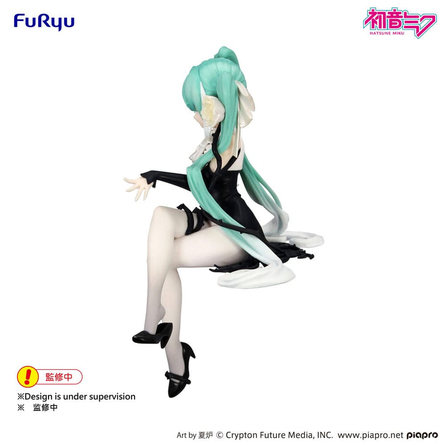 Hatsune Miku Noodle Stopper PVC Statue Flower Fairy White Rose 14 cm - The Happy Toy Store