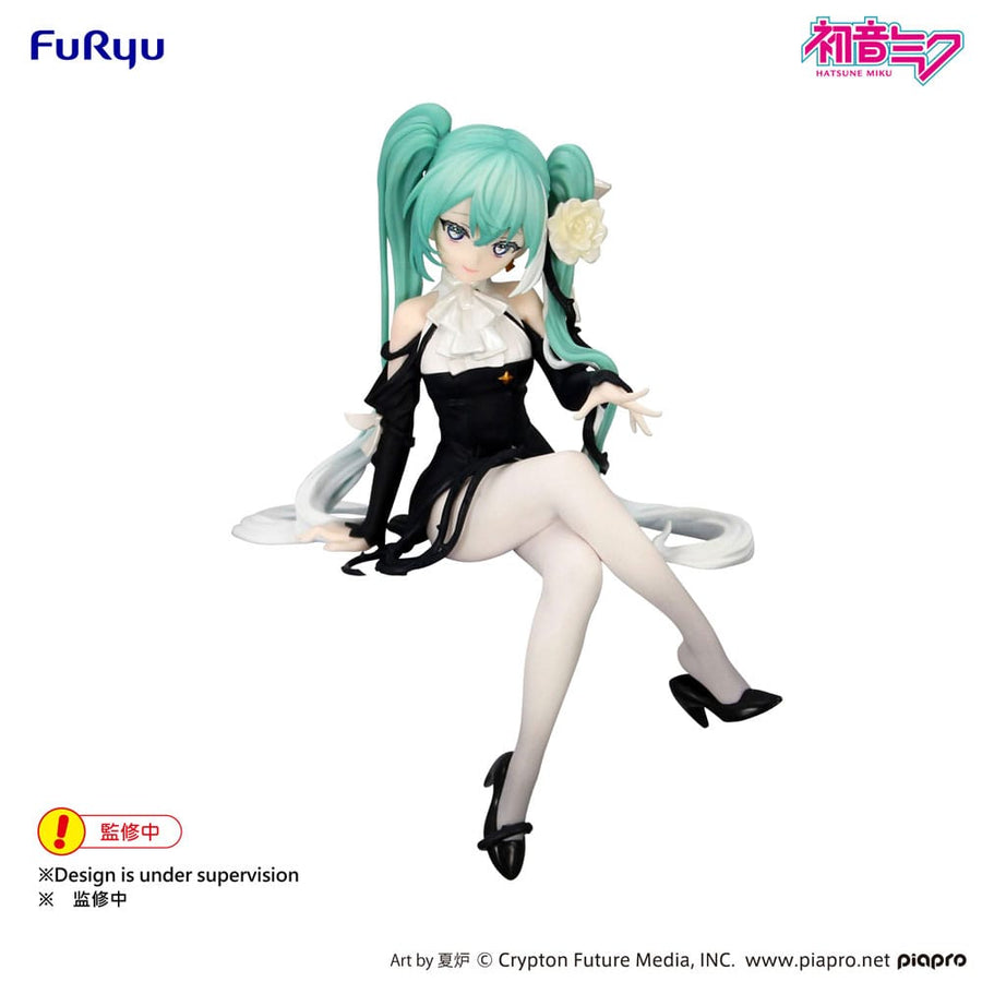 Hatsune Miku Noodle Stopper PVC Statue Flower Fairy White Rose 14 cm - The Happy Toy Store