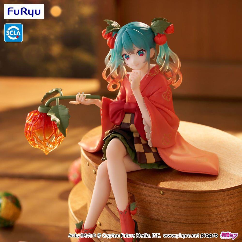 Hatsune Miku Noodle Stopper PVC Statue Flower Fairy Winter Cherry 15 cm - The Happy Toy Store