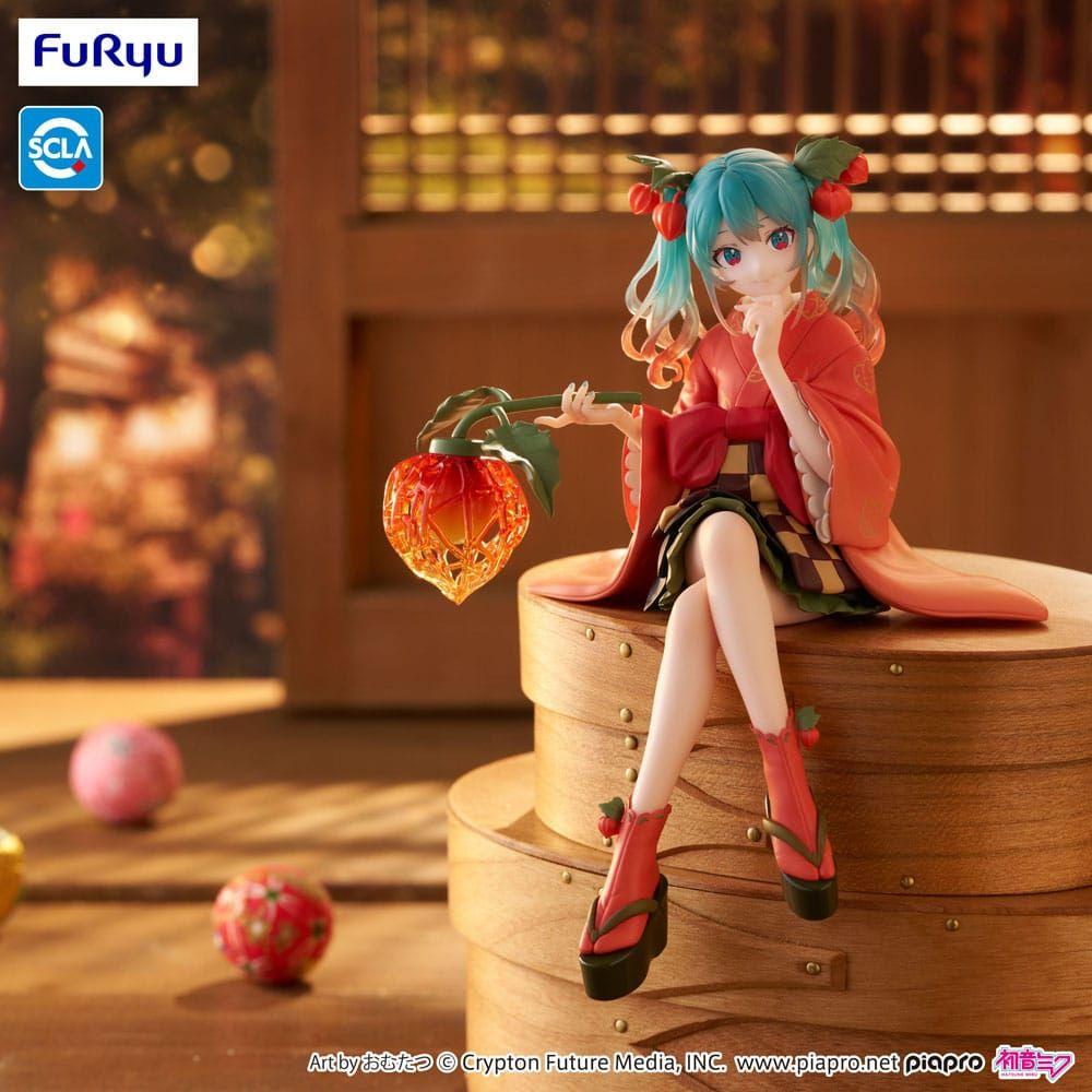 Hatsune Miku Noodle Stopper PVC Statue Flower Fairy Winter Cherry 15 cm - The Happy Toy Store