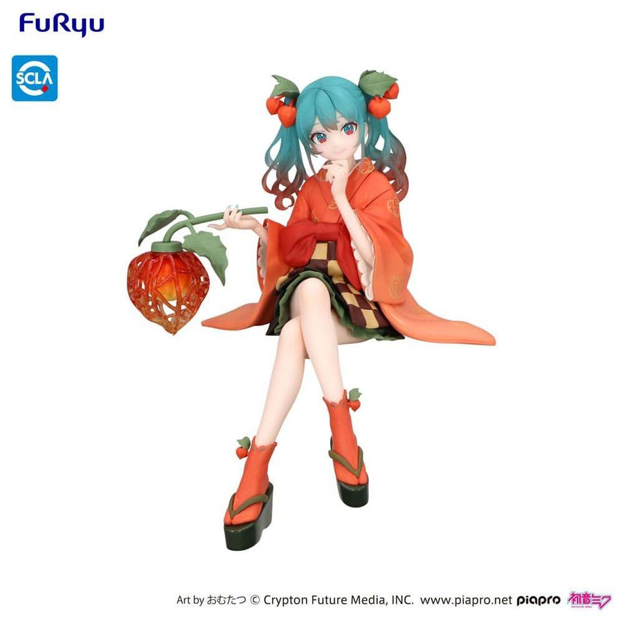 Hatsune Miku Noodle Stopper PVC Statue Flower Fairy Winter Cherry 15 cm - The Happy Toy Store