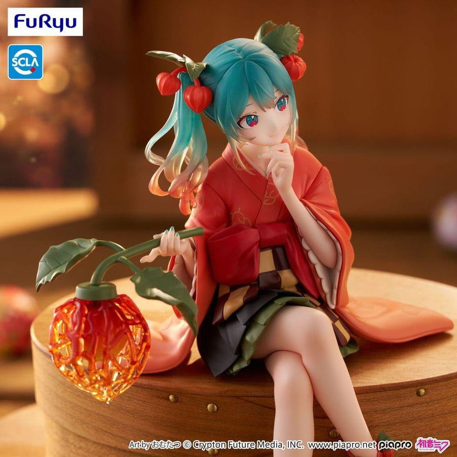 Hatsune Miku Noodle Stopper PVC Statue Flower Fairy Winter Cherry 15 cm - The Happy Toy Store