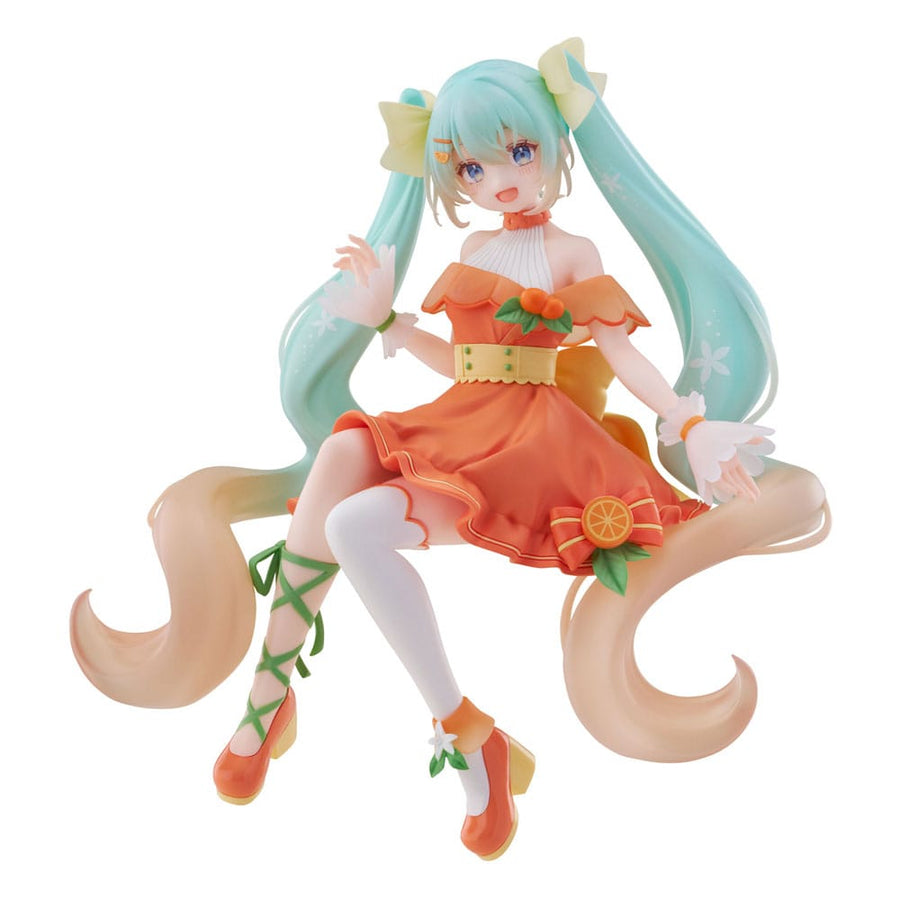 Hatsune Miku Noodle Stopper PVC Statue Flower Hatsune Miku Citrus Ver. 14 cm - The Happy Toy Store