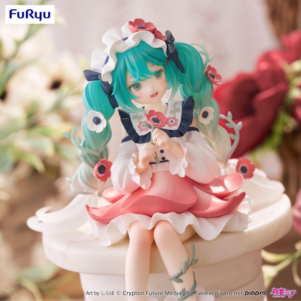 Hatsune Miku Noodle Stopper PVC Statue Hatsune Miku Flower Fairy Anemone 14 cm - The Happy Toy Store