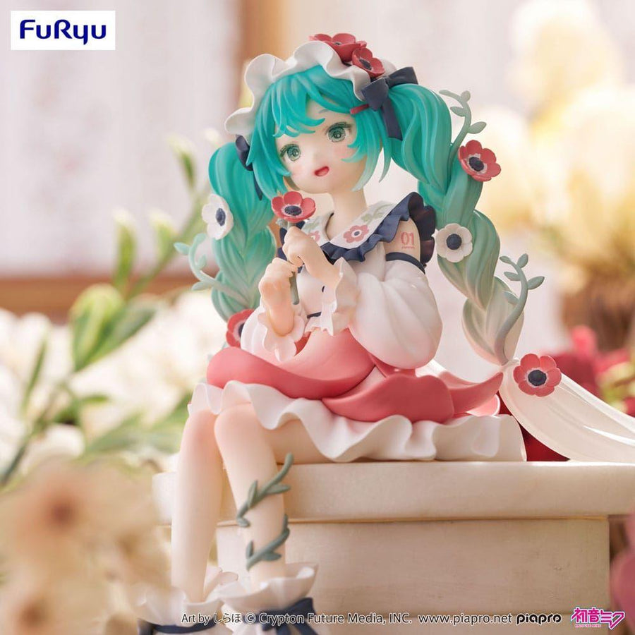 Hatsune Miku Noodle Stopper PVC Statue Hatsune Miku Flower Fairy Anemone 14 cm - The Happy Toy Store