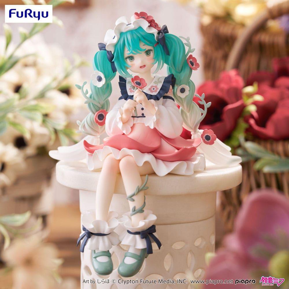 Hatsune Miku Noodle Stopper PVC Statue Hatsune Miku Flower Fairy Anemone 14 cm - The Happy Toy Store