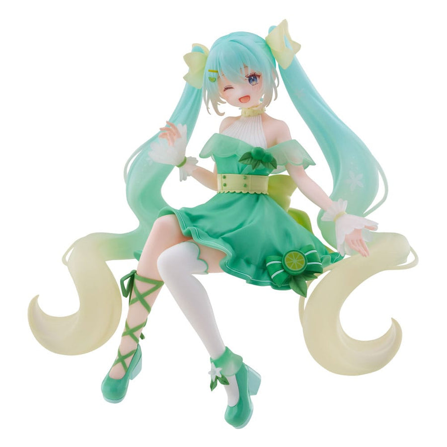 Hatsune Miku Noodle Stopper PVC Statue Hatsune Miku Lime Ver. 14 cm - The Happy Toy Store