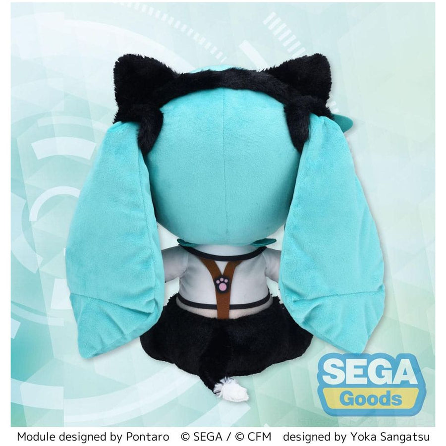 Hatsune Miku Project Diva Arcade Future Tone Fuwa Petit Plush Figure Hatsune Miku Kitty Cat LL 30 cm - The Happy Toy Store