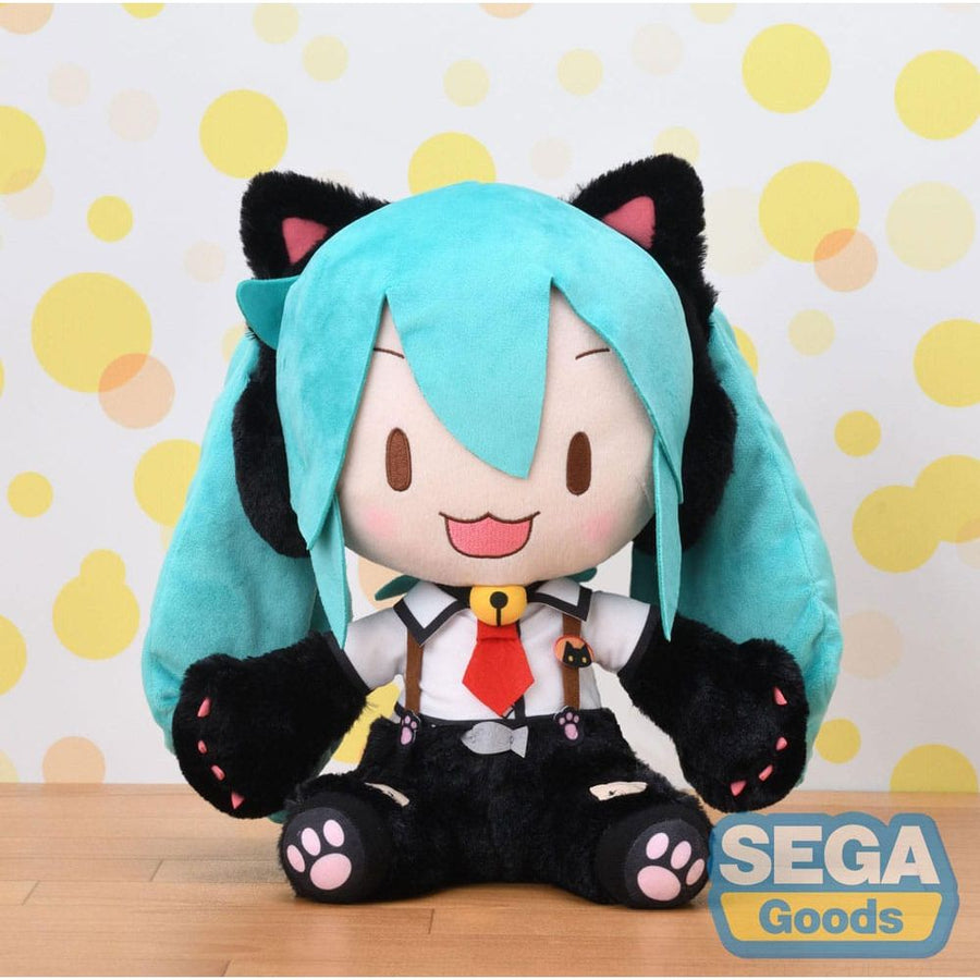 Hatsune Miku Project Diva Arcade Future Tone Fuwa Petit Plush Figure Hatsune Miku Kitty Cat LL 30 cm - The Happy Toy Store