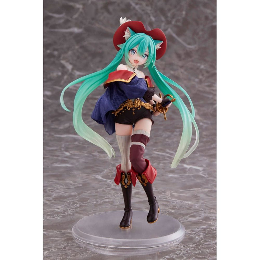 Hatsune Miku PVC Statue Hatsune Miku Wonderland Puss in Boots 18 cm - The Happy Toy Store
