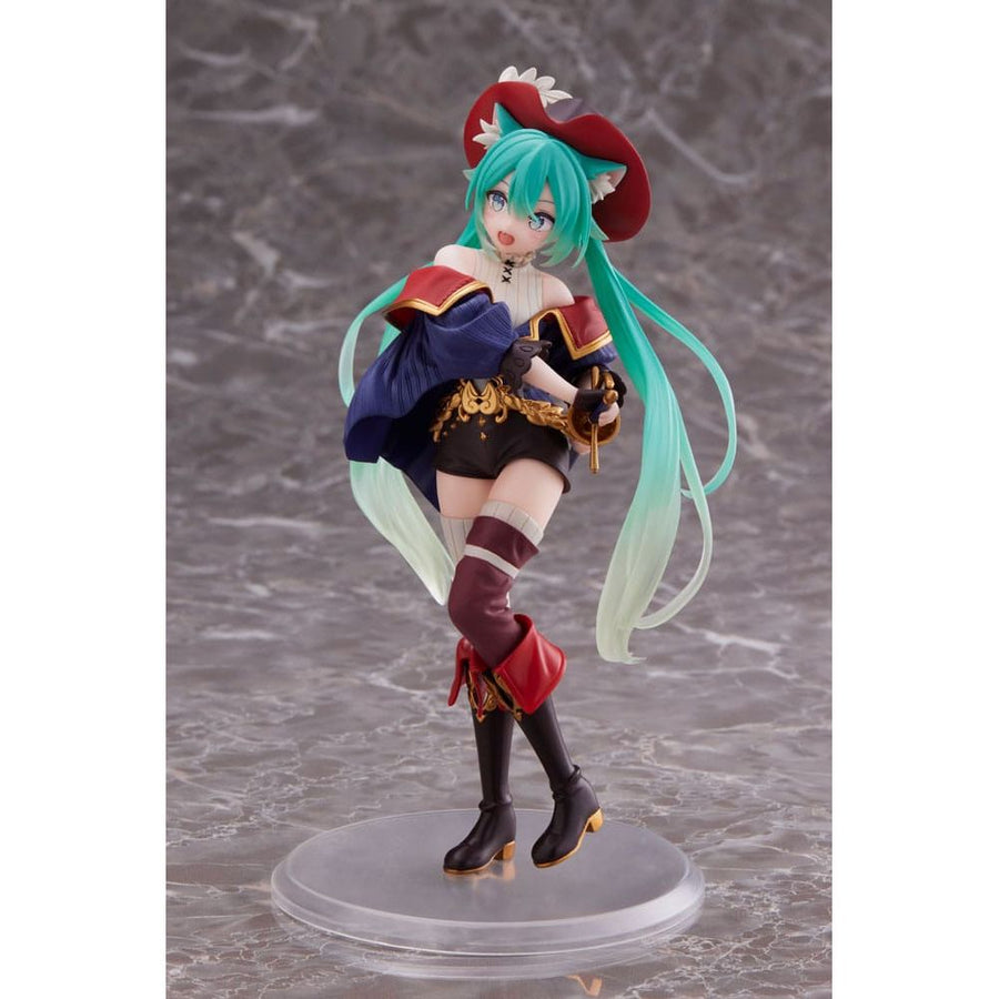 Hatsune Miku PVC Statue Hatsune Miku Wonderland Puss in Boots 18 cm - The Happy Toy Store
