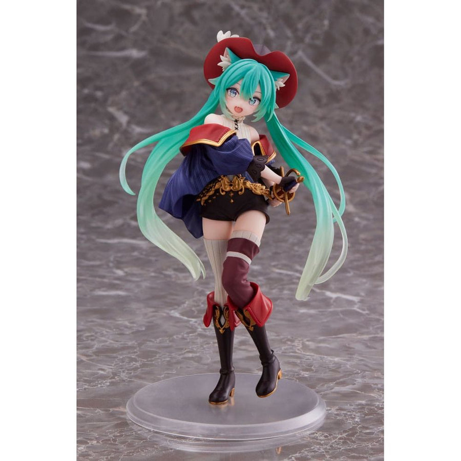Hatsune Miku PVC Statue Hatsune Miku Wonderland Puss in Boots 18 cm - The Happy Toy Store