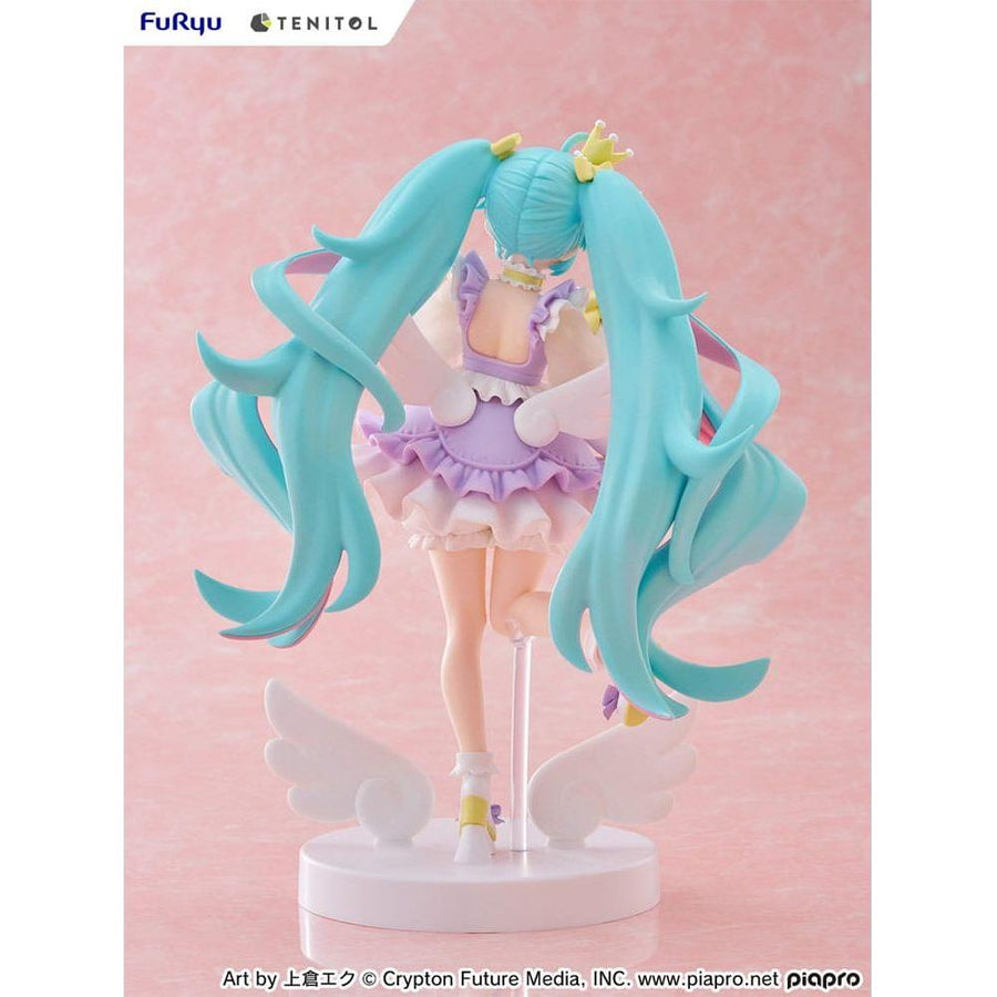 Hatsune Miku Tenitol PVC Statue Hatsune Miku Yumekawa Princess Lavender Ver. 21 cm - The Happy Toy Store