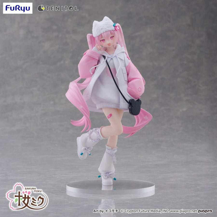 Hatsune Miku Tenitol PVC Statue Sakura Miku Cool style [petit] 19 cm - The Happy Toy Store