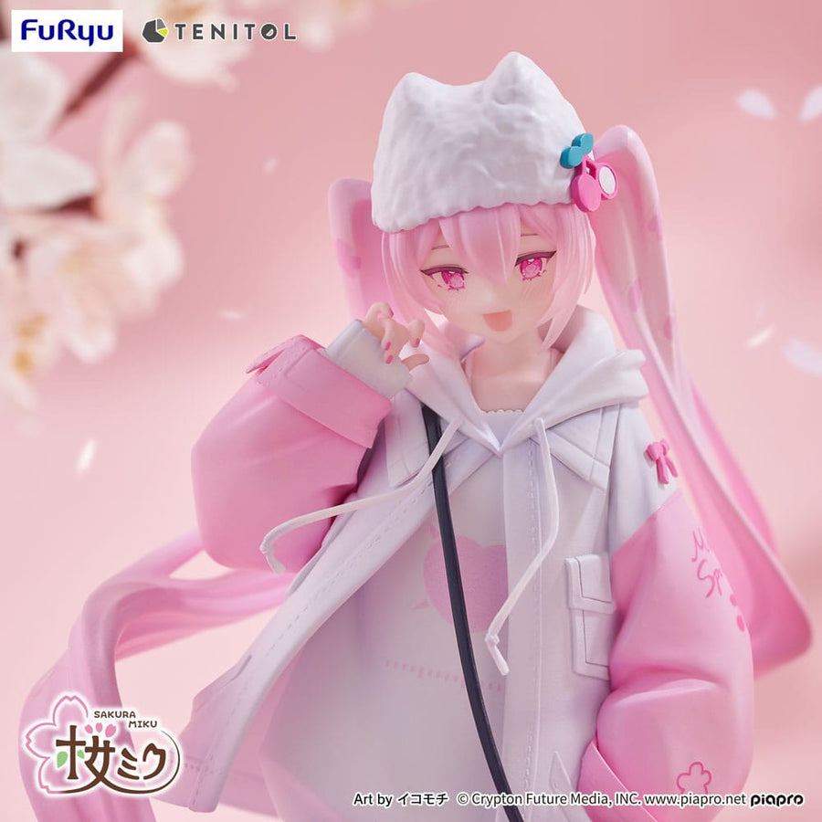 Hatsune Miku Tenitol PVC Statue Sakura Miku Cool style [petit] 19 cm - The Happy Toy Store