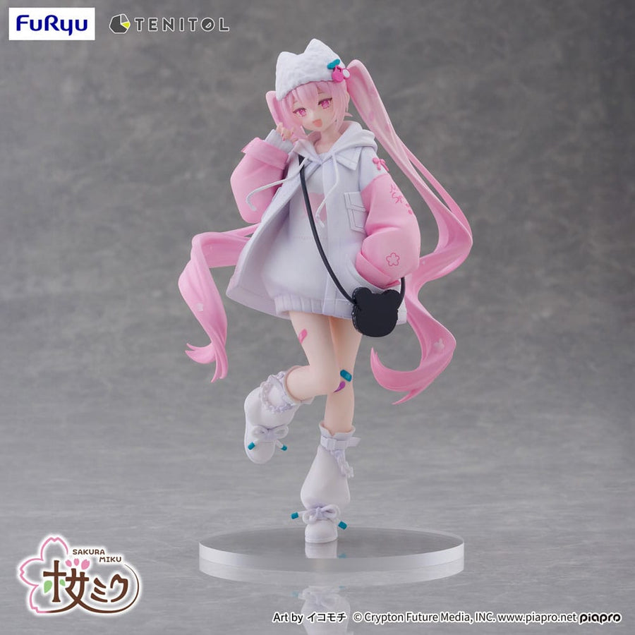 Hatsune Miku Tenitol PVC Statue Sakura Miku Cool style [petit] 19 cm - The Happy Toy Store