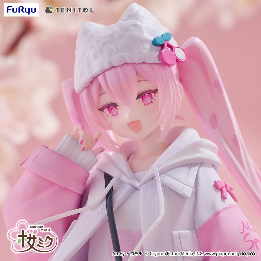 Hatsune Miku Tenitol PVC Statue Sakura Miku Cool style [petit] 19 cm - The Happy Toy Store