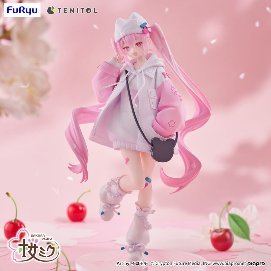 Hatsune Miku Tenitol PVC Statue Sakura Miku Cool style [petit] 19 cm - The Happy Toy Store
