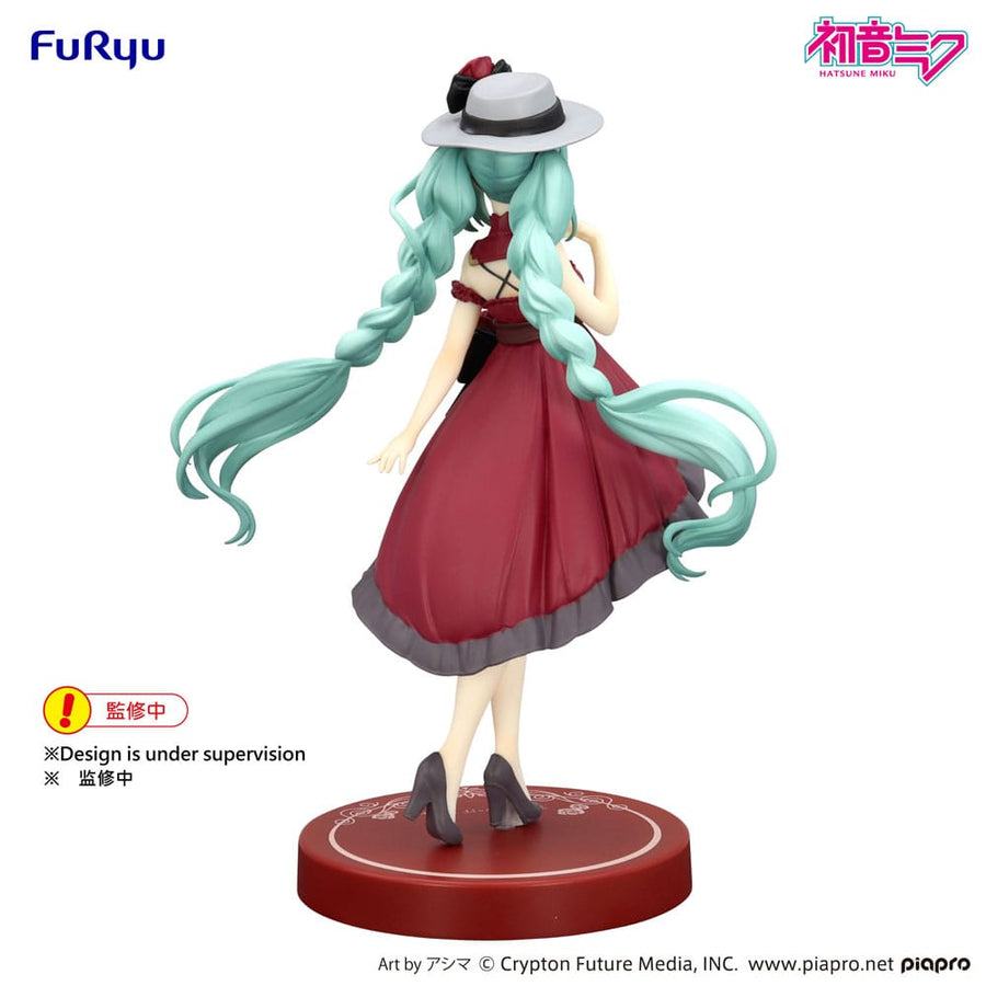 Hatsune Miku Trio - Try - iT PVC Statue Hatsune Miku Outing Dress Red Color Ver. 19 cm - The Happy Toy Store