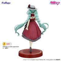 Hatsune Miku Trio - Try - iT PVC Statue Hatsune Miku Outing Dress Red Color Ver. 19 cm - The Happy Toy Store